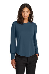 Women's Stretch Jersey Long Sleeve Blouson Top
