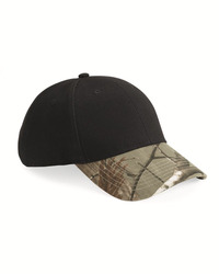 Solid Crown with Camo Bill Cap