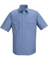 Men's Deluxe Western Style Short Sleeve Shirt