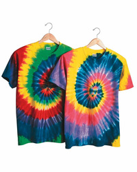 Multi-Color Spiral Tie-Dyed T-Shirt