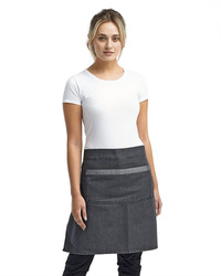 Domain Contrast Denim Waist Apron