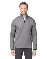 Men's Venture Heathered Stripe Quarter-Zip Pullover