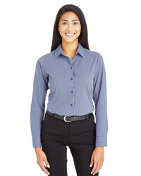 Women's CrownLux Performance® Tonal Mini Check Woven Dress Shirt