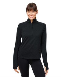 Women's Fairway Marbled Jersey Quarter-Zip Pullover