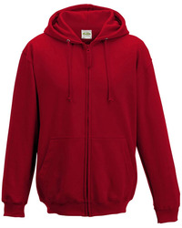 Unisex Midweight College Full-Zip Hooded Sweatshirt