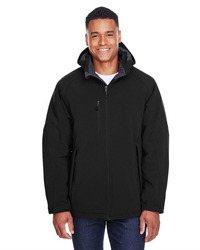 Glacier Insulated Three-Layer Fleece Soft Shell Hood Jacket with Detachable Hood