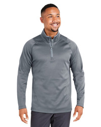Men's Waffle Fleece Quarter-Zip Pullover