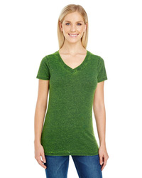 Women's Cross Dye V-Neck T-Shirt