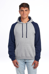 Unisex NuBlend ® Colorblock Raglan Hoodie Sweatshirt