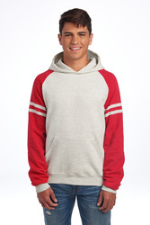 Unisex NuBlend ® Varsity Colorblock Hooded Sweatshirt