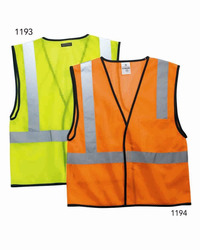 Unisex Economy Single Pocket Hook-and-Loop Mesh Vest