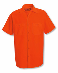 Men's Enhanced Visibility Short Sleeve Work Shirt