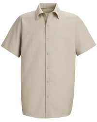 Men's Specialized Short Sleeve Pocketless Work Shirt