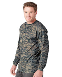 Men's Digital Camo Long Sleeve T-Shirt