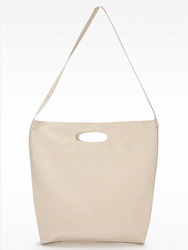 E590 Bull Denim Woven Cotton Bag w/ Strap