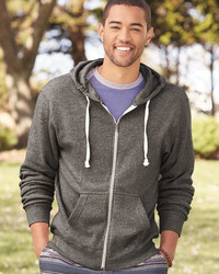 Men's Triblend Full-Zip Hooded Sweatshirt