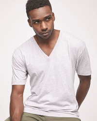 Unisex Fine Jersey V-Neck Tee