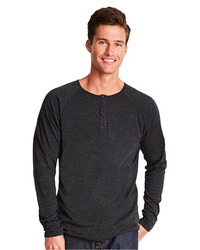 Men's Triblend Henley T-Shirt