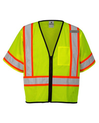Unisex Class 3 Mesh Zippered Vest
