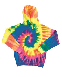 Blended Tie-Dyed Hooded Sweatshirt