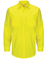 Men's Enhanced & Hi-Visibility Long Sleeve Work Shirt