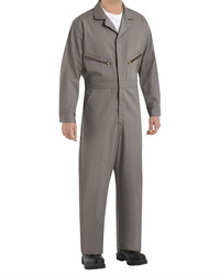 Men's Extended Sizes Zip-Front Cotton Coverall