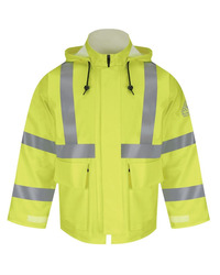 Men's Hi-Visibility Flame-Resistant Rain Jacket
