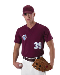 Men's Baseball Two Button Henley Jersey