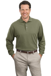 Port Authority® - Long Sleeve Pique Knit Polo. K320