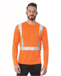 Men's USA-Made Hi-Visibility Long Sleeve Performance T-Shirt