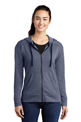 Women's PosiCharge ® Tri Blend Wicking Fleece Full Zip Hooded Jacket