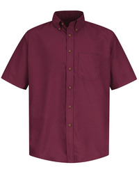 Men's Tall Poplin Short Sleeve Dress Shirt