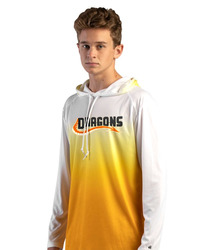 Men's Ombre Long Sleeve Hooded T-Shirt