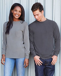 Unisex Inspired Dye Long Sleeve Pocket T-Shirt
