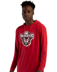 Men's Tri-Blend Surplice Hooded Long Sleeve T-Shirt