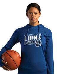 Women's Tri-Blend Surplice Long Sleeve Hooded T-Shirt