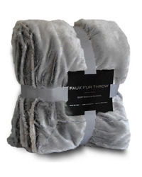Faux Fur Throw Blanket