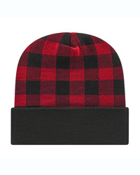 USA-Made Plaid Beanie