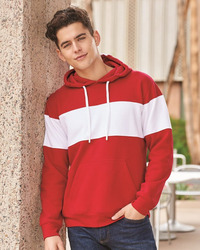 Men's Varsity Fleece Colorblocked Hooded Sweatshirt