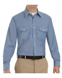 Men's Tall Deluxe Western Style Long Sleeve Shirt
