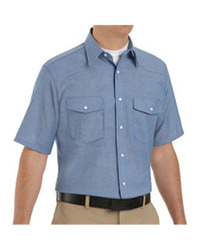 Men's Tall Deluxe Western Style Short Sleeve Shirt