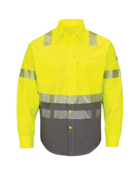Men's Hi-Visibility Color Block Uniform Shirt - EXCEL FR® ComforTouch® - 7 oz.