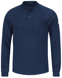 Men's Long Sleeve Henley Shirt- CoolTouch®2