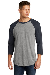 Adult Tri Blend 3/4 Sleeve Raglan Tee