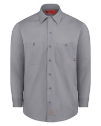 Men's Tall Industrial Long Sleeve Work Shirt