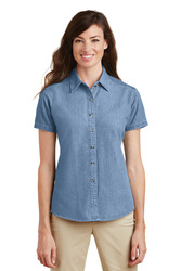 Women's Short Sleeve Value Denim Shirt