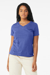 Women's Relaxed Heather CVC V Neck Tee