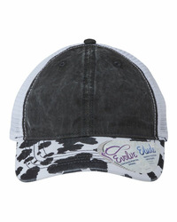 Women's Printed Visor with Mesh Back Cap