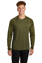 Drift Camo Colorblock Long Sleeve Tee