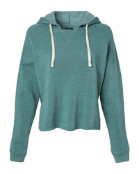 Women's Angel Fleece Crop Hooded Sweatshirt